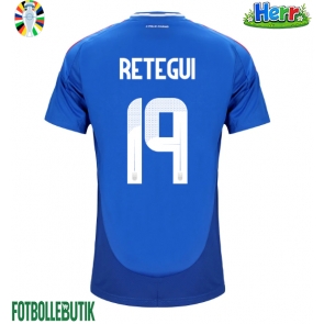 Italien Mateo Retegui #19 Hemmatröja EM 2024 Kortärmad